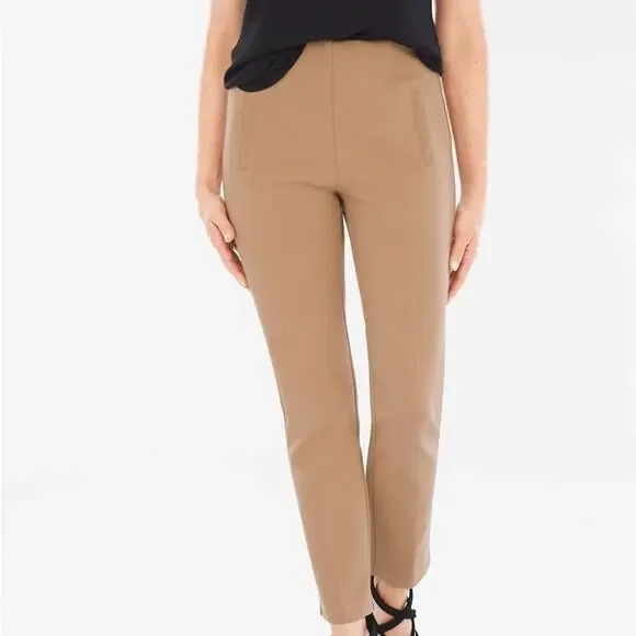 Chico's Juliet Ankle Pants in Dakota Wheat 2 US 12-14 - Picture 1 of 7